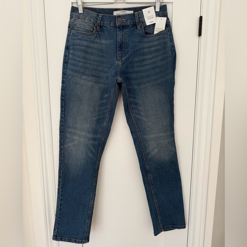 FREE!!! BNWT UH Denim Athletic Fit Jeans Size 30 – Stretch Classic Blue Wash